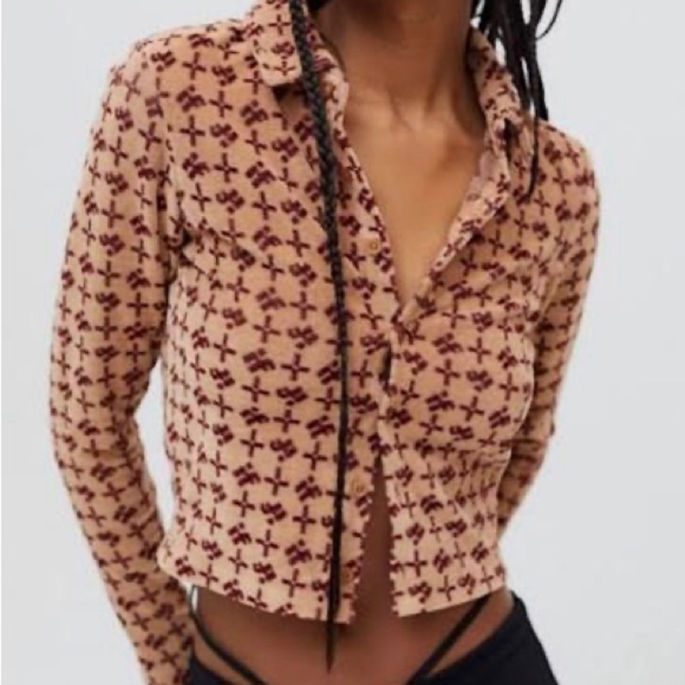 iets frans/ Urban Outfitter’s Velvet Button Down- New condition